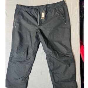 Under Armour UA Lined Rain Pants Mens 4XL Black Loose Fit Water Resistant